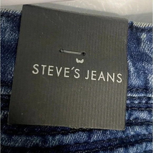 STEVE’S JEANS Boys Dark Blue Jeans Stretch Denim Slim Fit NWT Size 7 MSRP $34 - Picture 6 of 10